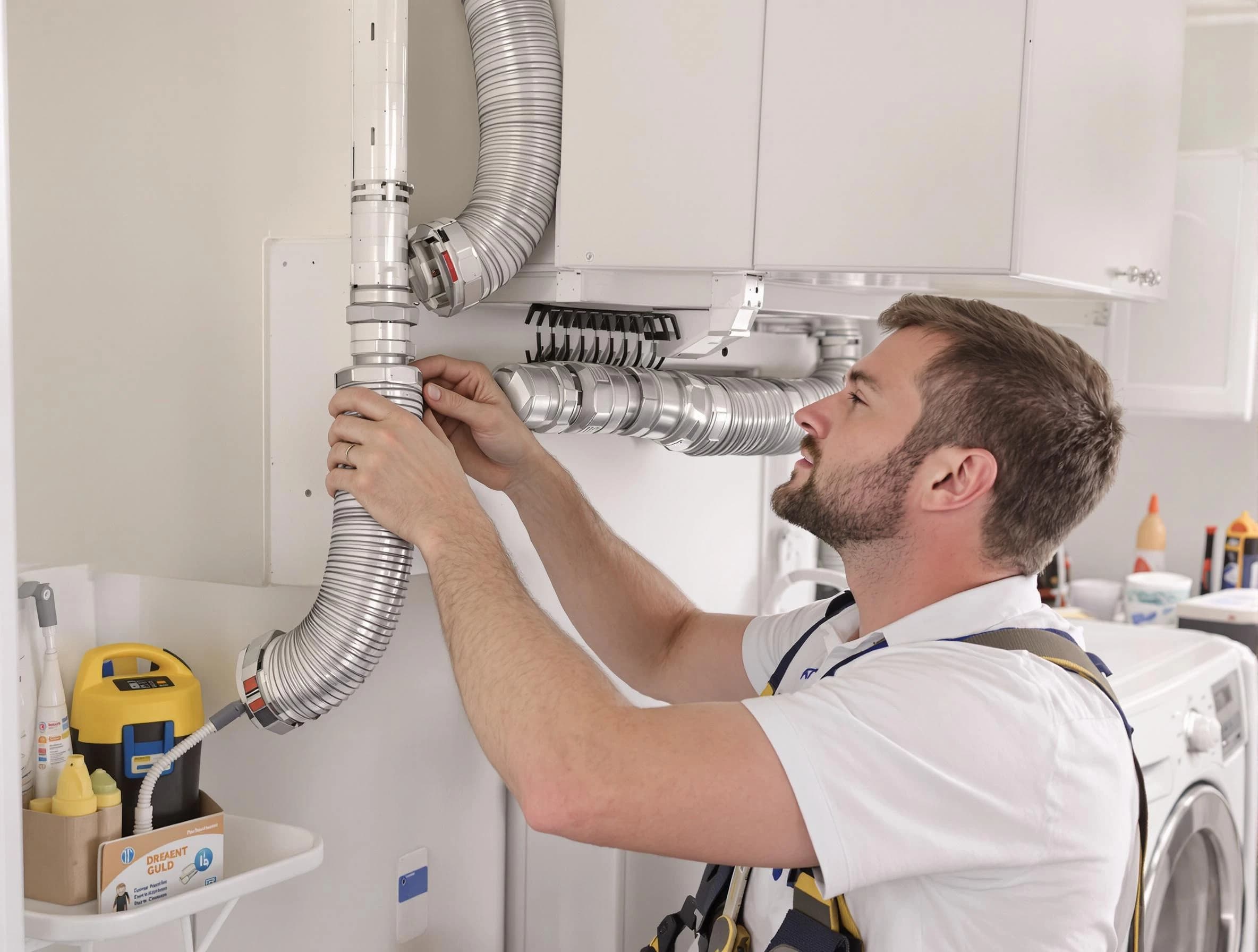 Professional dryer vent repair and installation by Hingham Dryer Vent Cleaning in Hingham