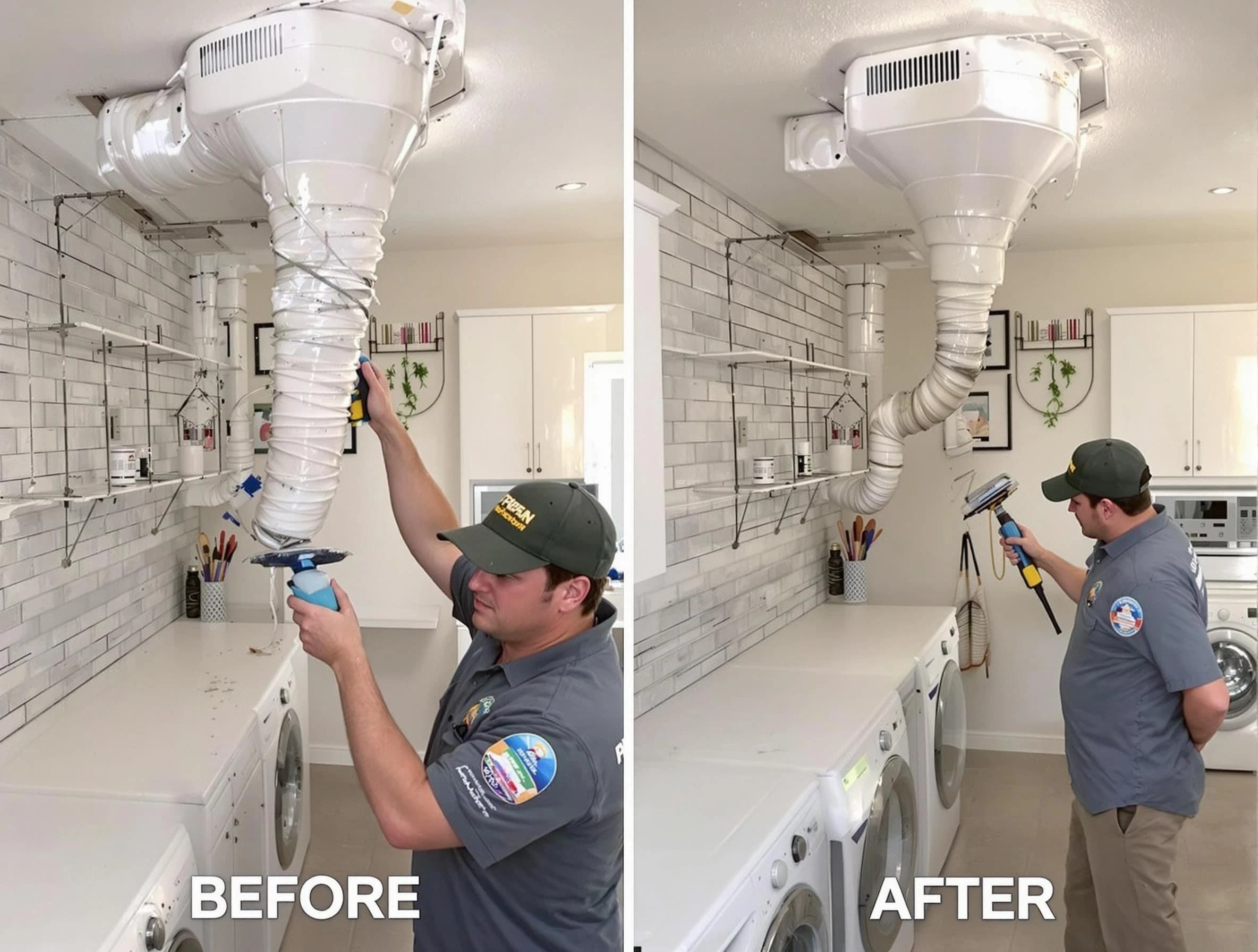 Professional dryer exhaust vent cleaning by Hingham Dryer Vent Cleaning in Hingham