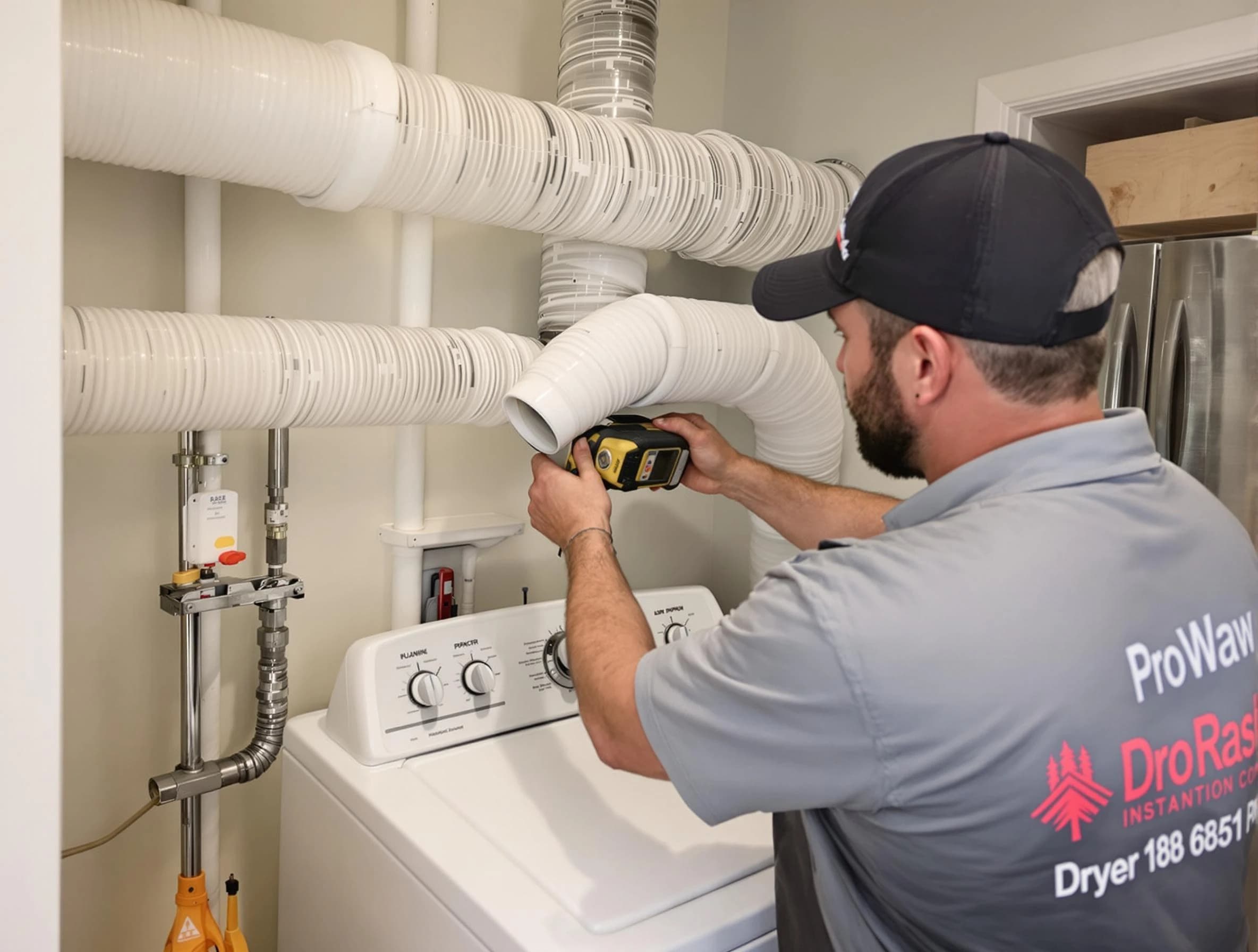 Professional dryer vent hose installation by Hingham Dryer Vent Cleaning in Hingham