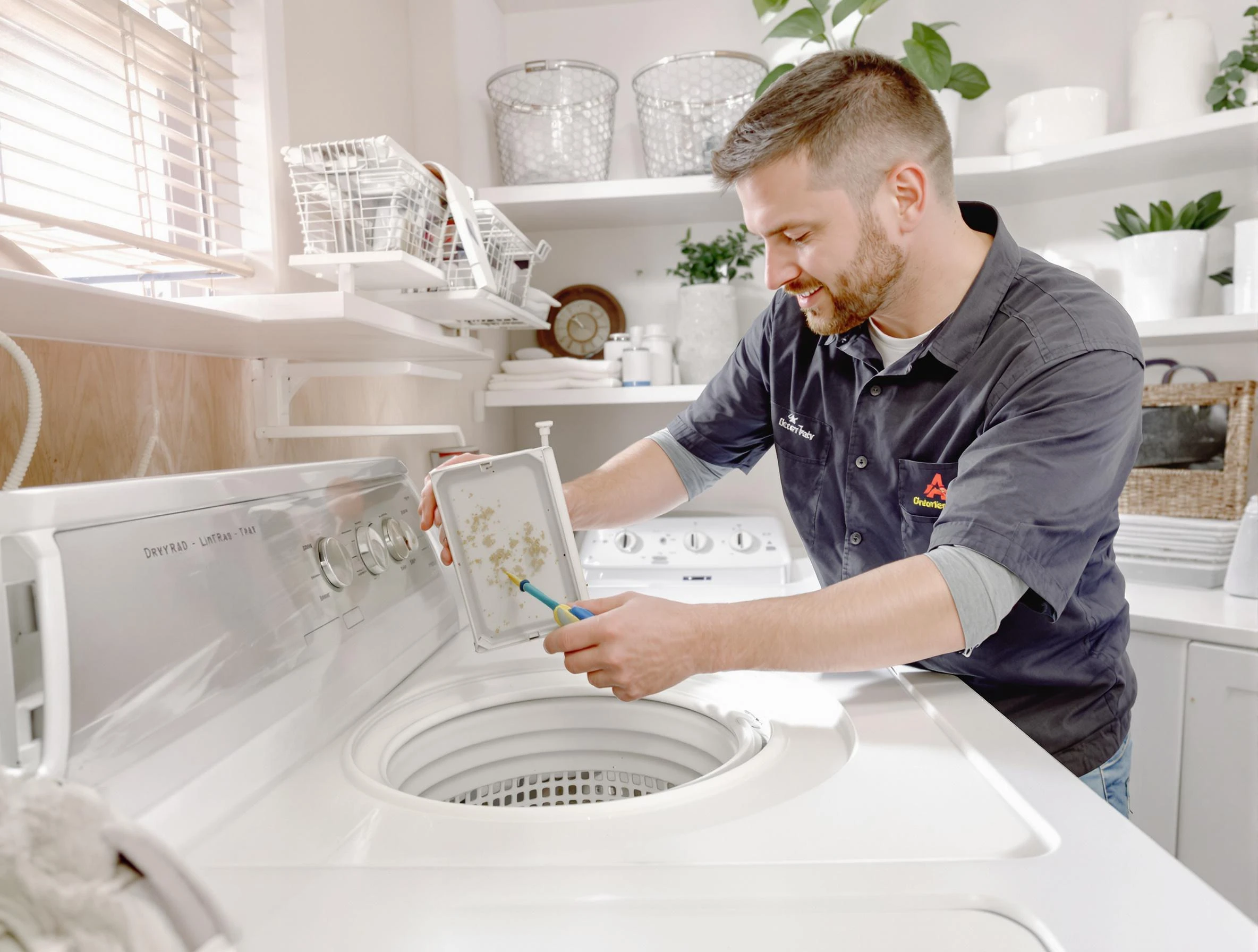 Cleaning Dryer Lint Trap in Hanover, MA